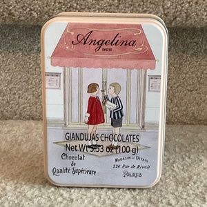 Angelina in Paris empty tin, 6 x4